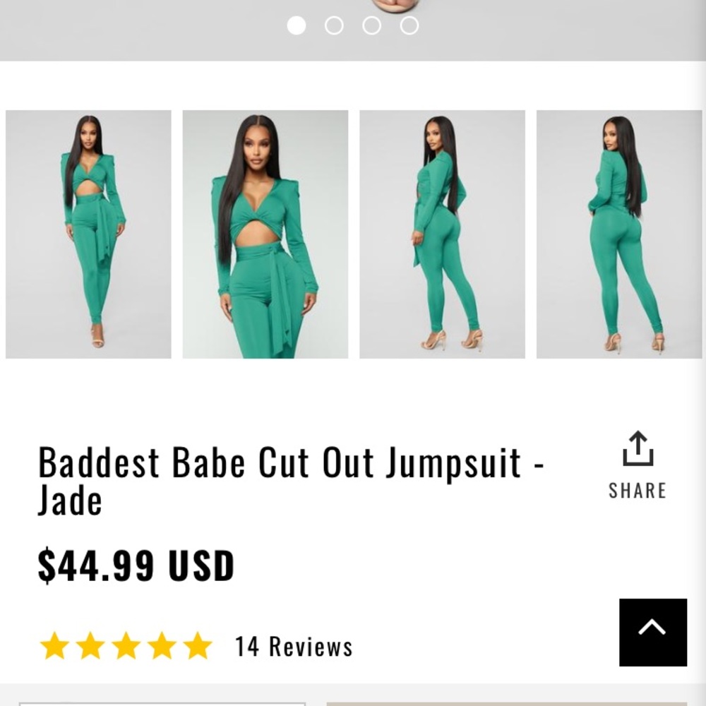 ❌SOLD❌ Fashion Nova Jumpsuit - Picture 2 of 4